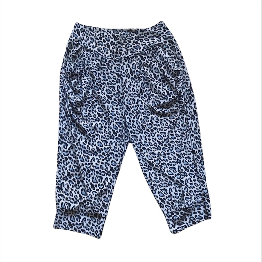 Leopard Print Mid Length Pants